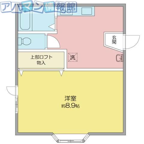 コーポ咲(1K/2階)の間取り写真