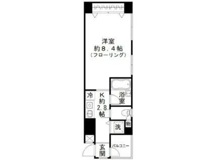 湯島台レジデンス(1K/5階)の間取り写真