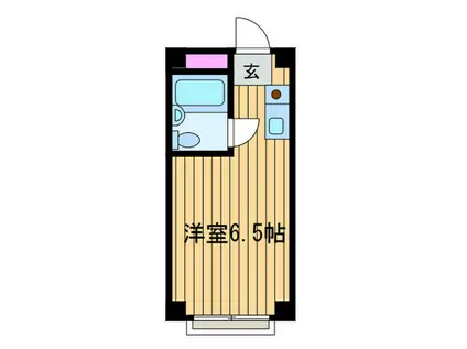 エスポワール菅生(ワンルーム/2階)の間取り写真