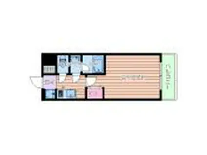 インプルーブ四天王寺(1K/2階)の間取り写真