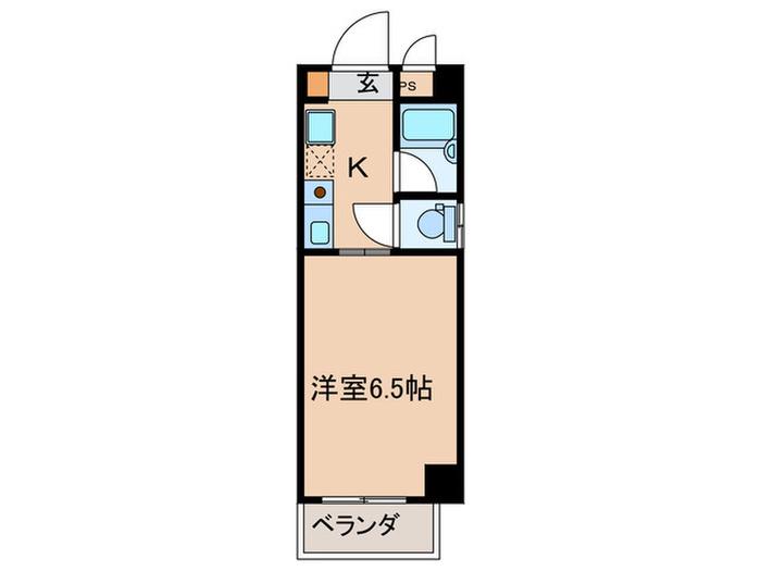 リヴァージュ須磨(1K/3階)の間取り写真