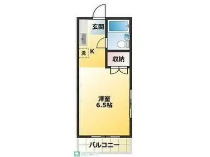 寿ハイツ コトブキ(1K/3階)の間取り写真