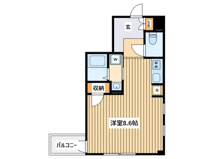 モデリストヤマト(1K/6階)の間取り写真