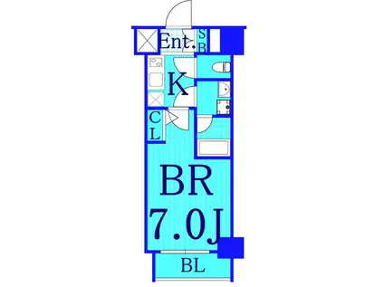 レア横濱戸部駅前(1K/3階)の間取り写真