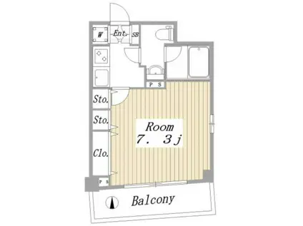 リヴィエール練馬(1K/5階)の間取り写真