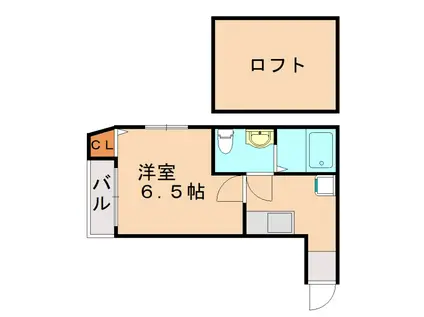STAGE吉塚(1K/1階)の間取り写真