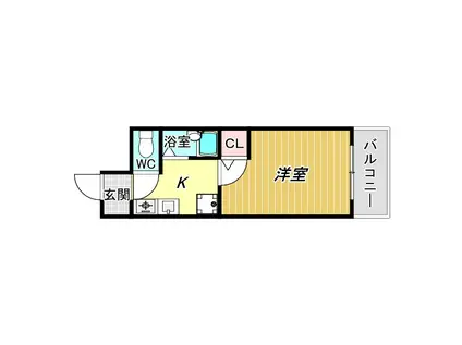 マ・メゾン舟尾(1K/4階)の間取り写真