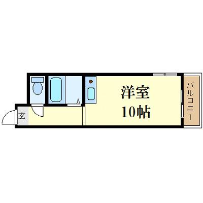 ふぁみーゆ旭川(ワンルーム/3階)の間取り写真