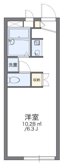 レオパレス高橋(1K/1階)の間取り写真