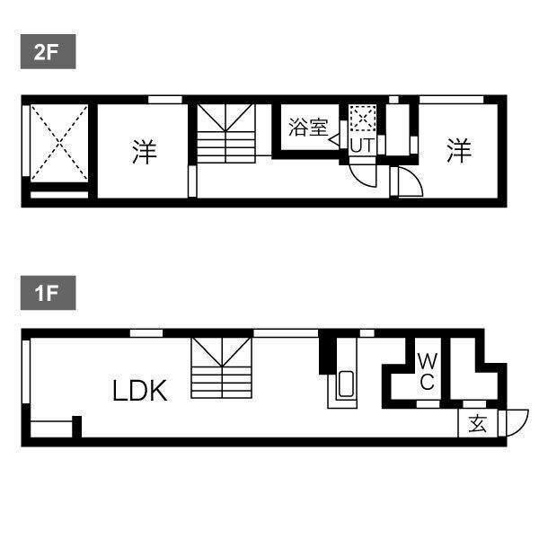 LEGIOIE名駅2(2LDK/4階)の間取り写真