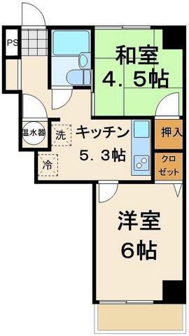 新小岩スカイマンション(2K/7階)の間取り写真