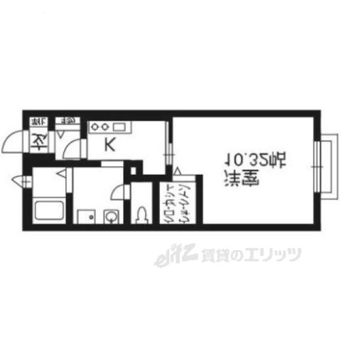 COSMOLIFE KATAYAMA(ワンルーム/5階)の間取り写真