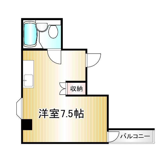 ルアージュ(ワンルーム/2階)の間取り写真