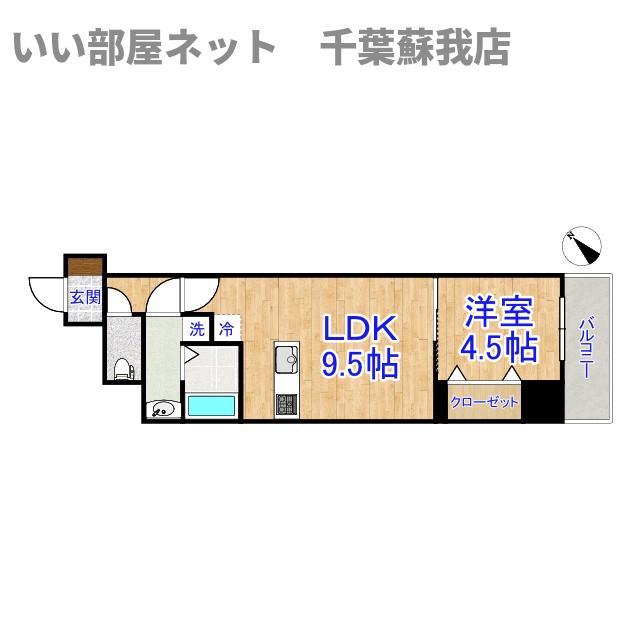 MADER(1LDK/2階)の間取り写真