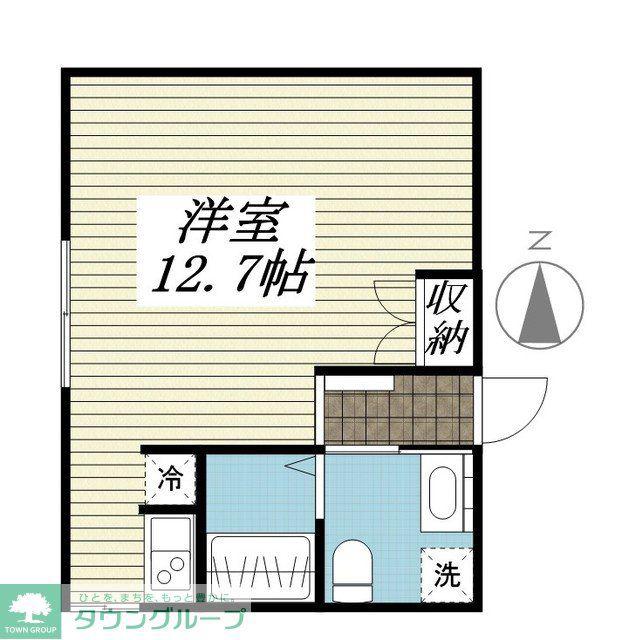 LAPIS上北沢Ⅱ(ワンルーム/4階)の間取り写真