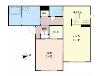 シャーメゾン緑(1LDK/2階)の間取り写真