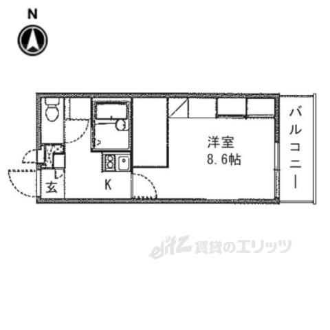 レオパレスサンシャイン ザコア(1K/3階)の間取り写真