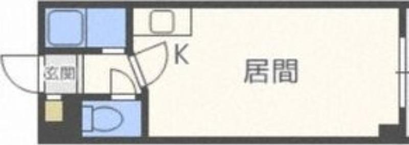 グローバル新道(1K/1階)の間取り写真