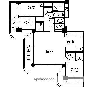 ストークマンション鹿児島(3LDK/8階)の間取り写真