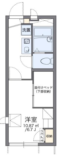 レオパレス堀田(1K/2階)の間取り写真