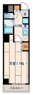 パール横浜東口壱番館(1K/11階)の間取り写真
