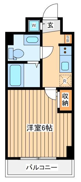レア横濱吉野町駅前(1K/2階)の間取り写真