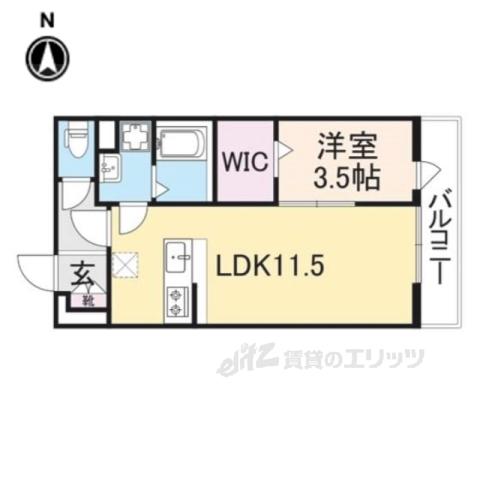 リブリ・ふたかみ(1LDK/2階)の間取り写真