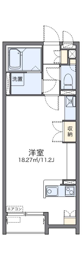 レオネクストさくら(ワンルーム/1階)の間取り写真