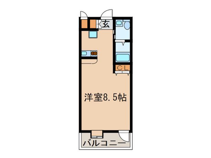 パークアベニュー22(ワンルーム/5階)の間取り写真