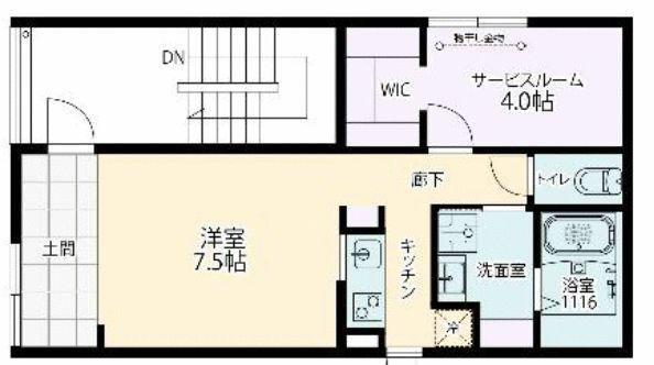FOLS CLASS 三軒茶屋II(1SK/3階)の間取り写真