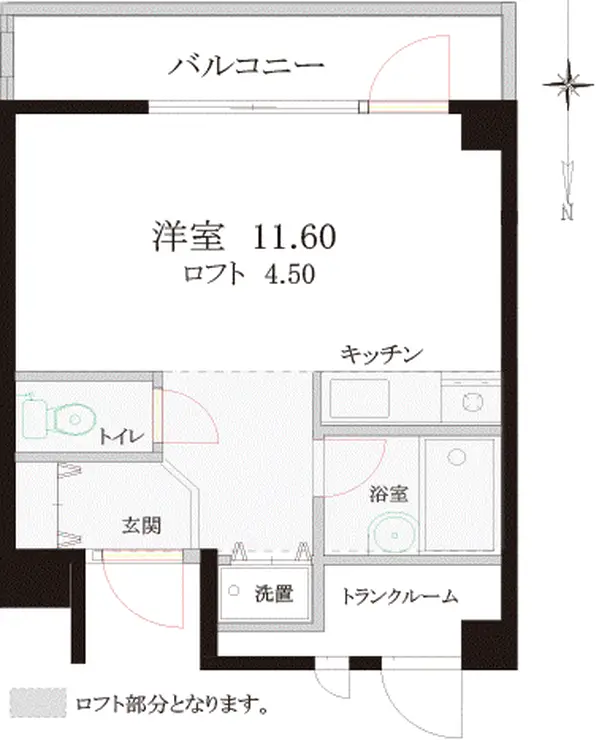 クリスタルロード 3階階 間取り