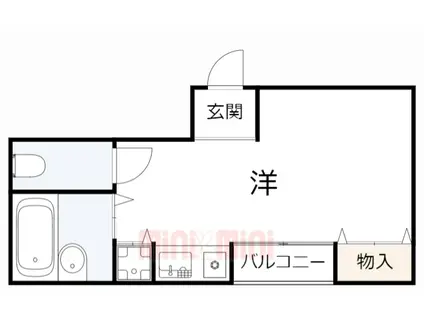 メゾンティファニー(ワンルーム/9階)の間取り写真