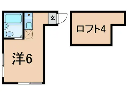 サクセス神之木台A(ワンルーム/1階)の間取り写真