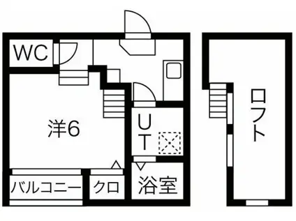RESIDENCEKAMIMAEZU(1K/2階)の間取り写真