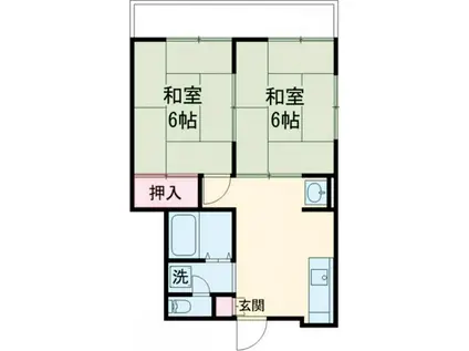 エステート泉(2DK/2階)の間取り写真