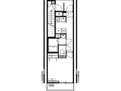リブリ・ひふみ(1K/1階)の間取り写真
