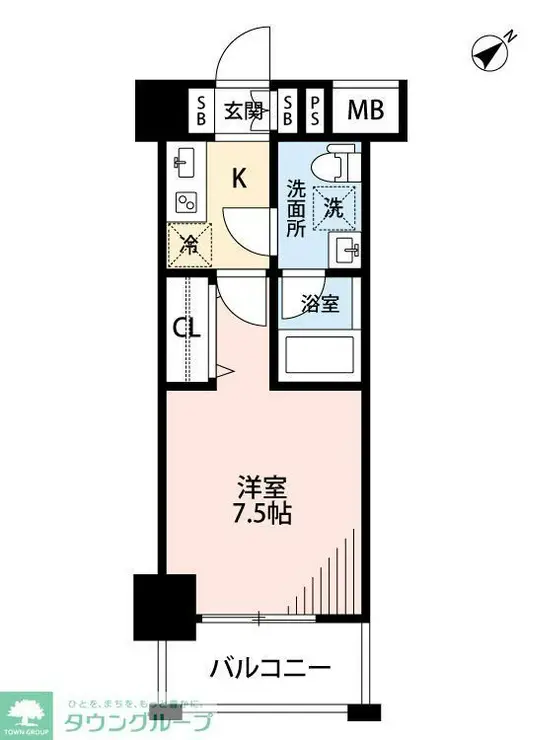 PREMIUM CUBE三田 5階階 間取り
