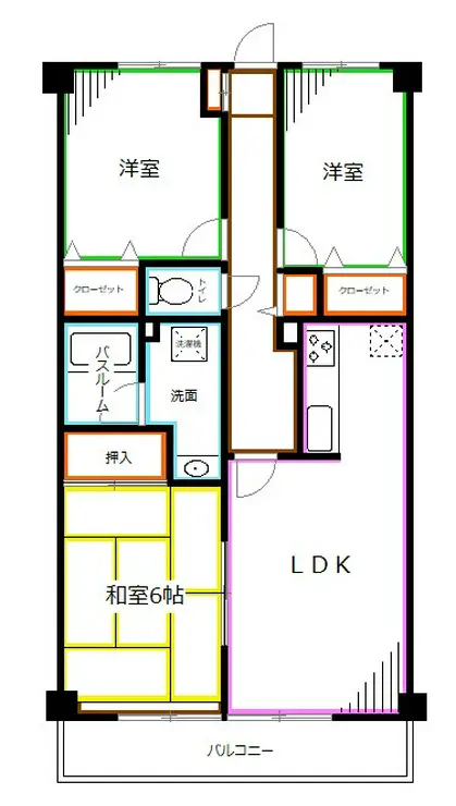パークヒルズ上井草 2階階 間取り