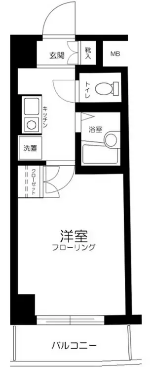 エスコート代田橋 4階階 間取り