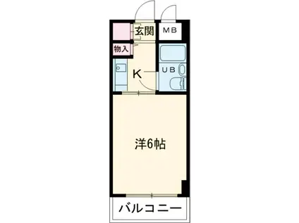 Mプラザ津田駅前(1K/5階)の間取り写真