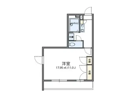 レオパレス神西(1K/3階)の間取り写真