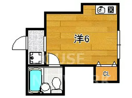 アンクルアベニュー(ワンルーム/1階)の間取り写真