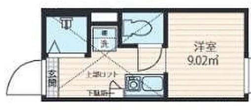 QUQURI北新宿(ワンルーム/1階)の間取り写真