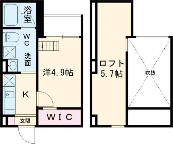 Y S VILLAGE馬場通ワイズビレッジ(1K/1階)の間取り写真