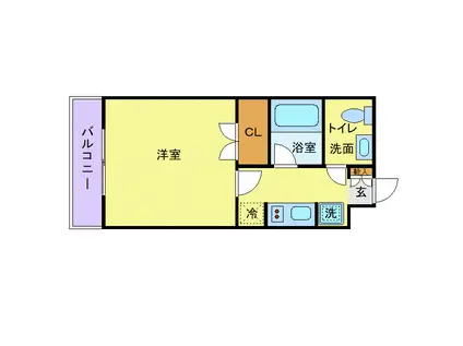 アーク・スクエア(1K/2階)の間取り写真