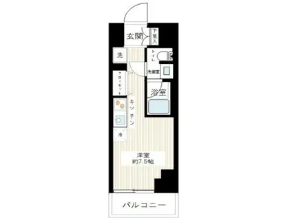 スパシエ横浜アルト(ワンルーム/5階)の間取り写真