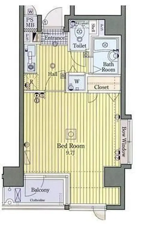 ガーラ銀座東 6階階 間取り