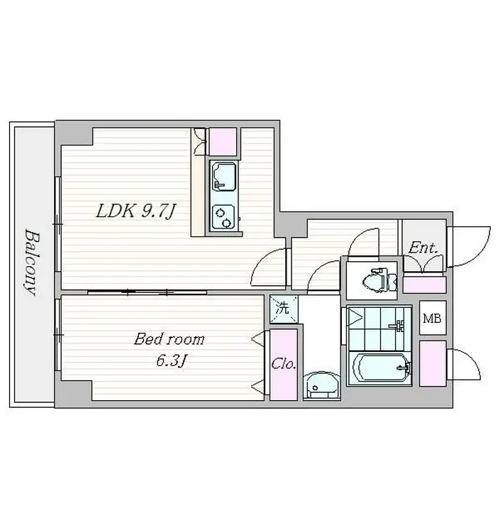 グランド・ガーラ日本橋茅場町 7階階 間取り