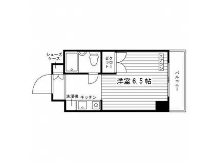 アールグレー中神(1K/3階)の間取り写真