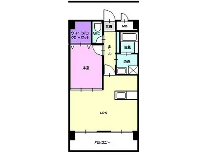 サンコート(1LDK/3階)の間取り写真